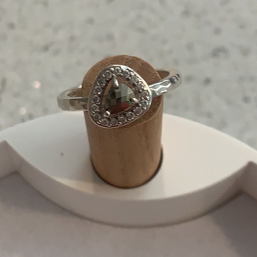 Silpada Silver Ring with Clear Gemstone - Picture 2 of 7